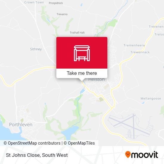 St Johns Close map