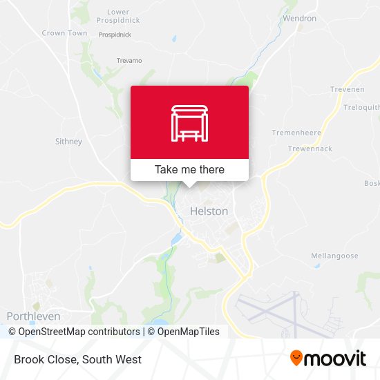 Brook Close map