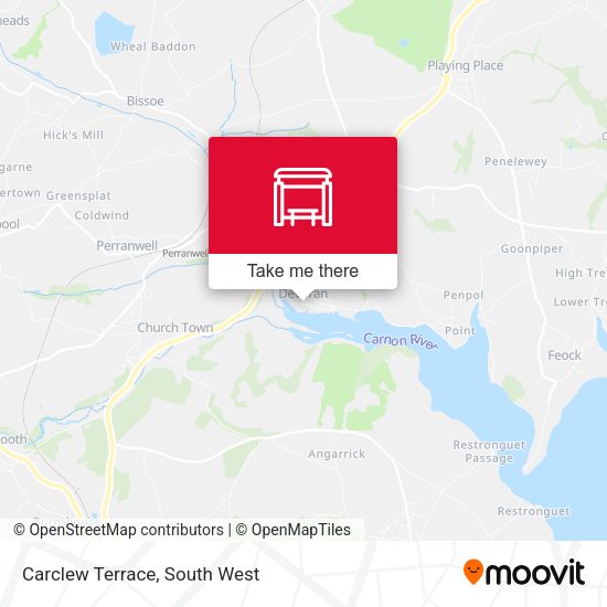 Carclew Terrace map
