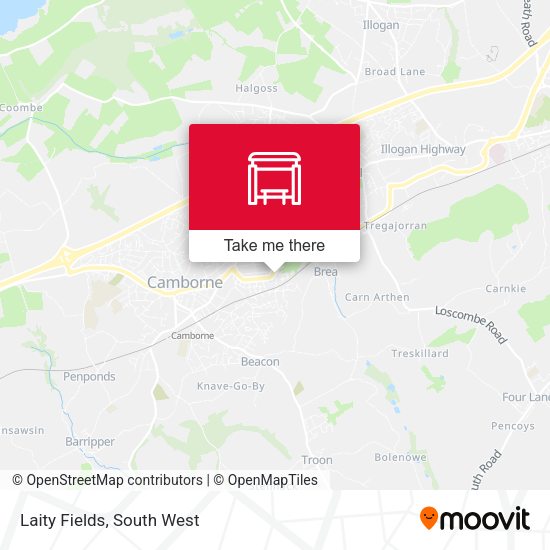 Laity Fields map
