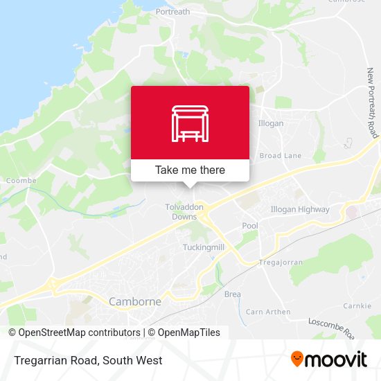 Tregarrian Road map
