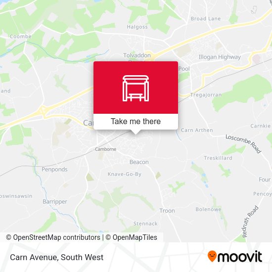 Carn Avenue map