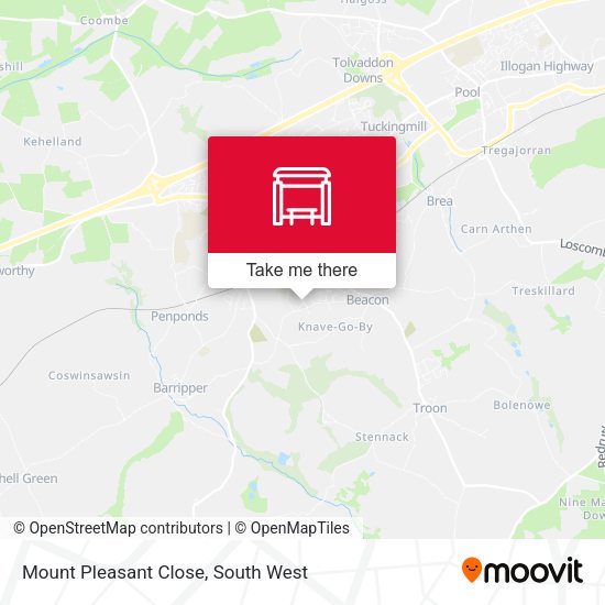 Mount Pleasant Close map