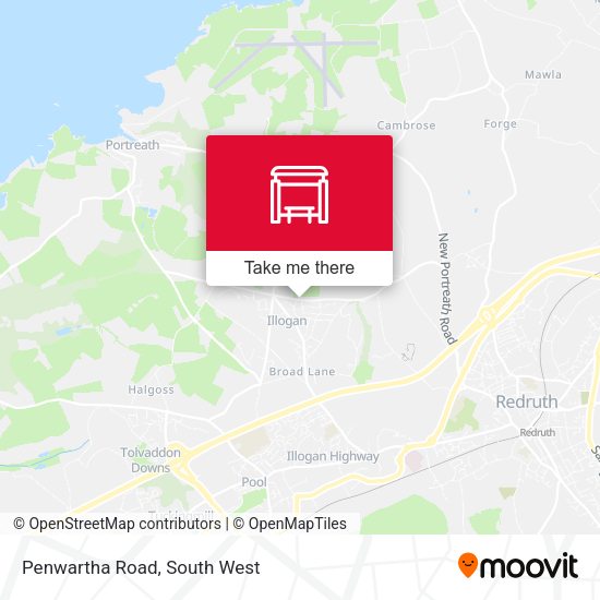 Penwartha Road map