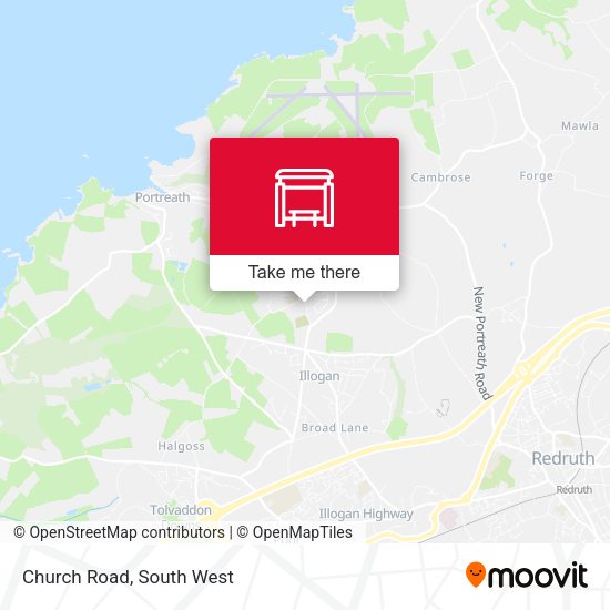 Church Road map