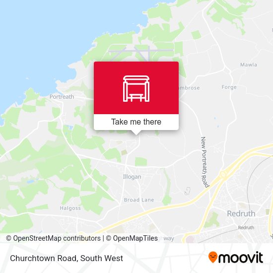 Churchtown Road map