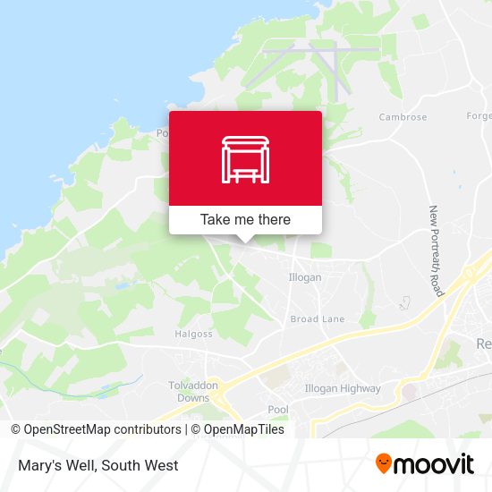 Mary's Well map