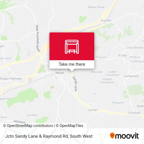 Jctn Sandy Lane & Raymond Rd map