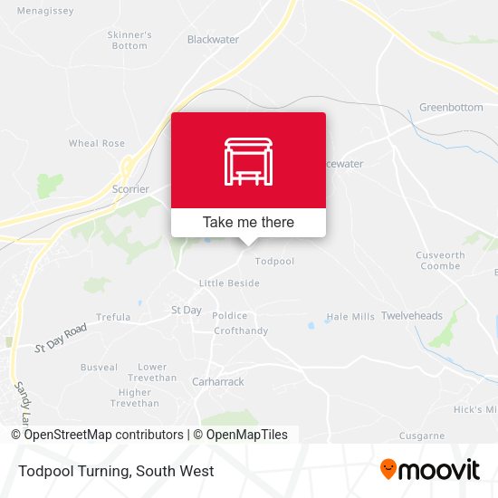 Todpool Turning map