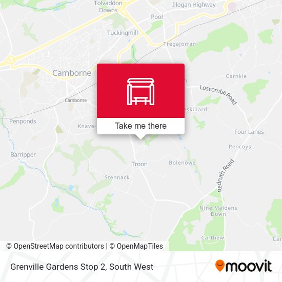 Grenville Gardens Stop 2 map