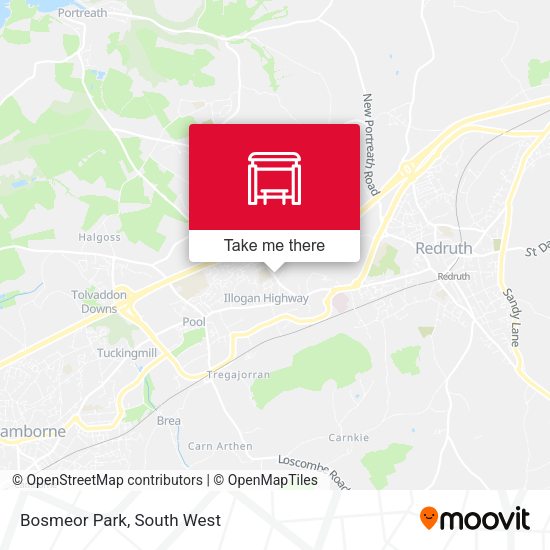 Bosmeor Park map