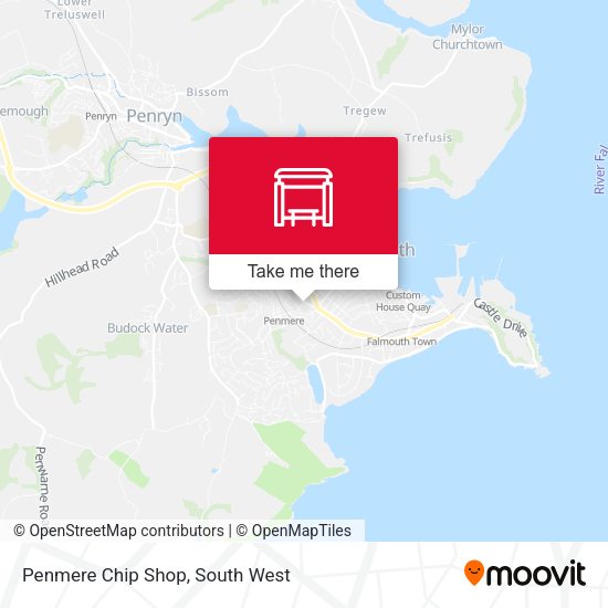 Penmere Chip Shop map