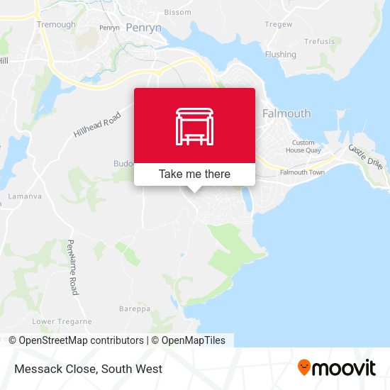 Messack Close map