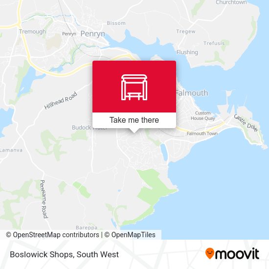 Boslowick Shops map