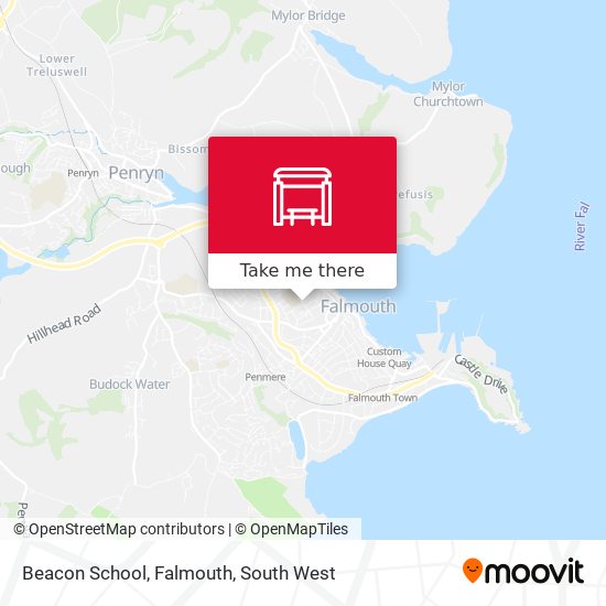 Beacon School, Falmouth map