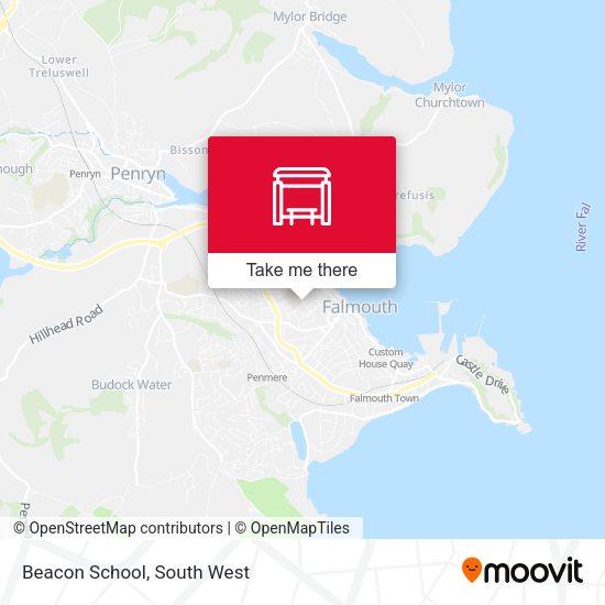 Beacon School, Falmouth map