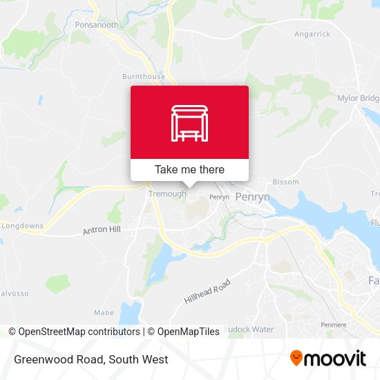 Greenwood Road map