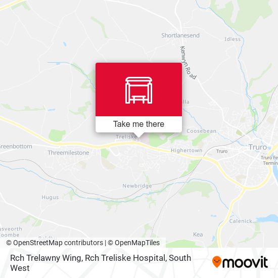 Rch Trelawny Wing, Rch Treliske Hospital map