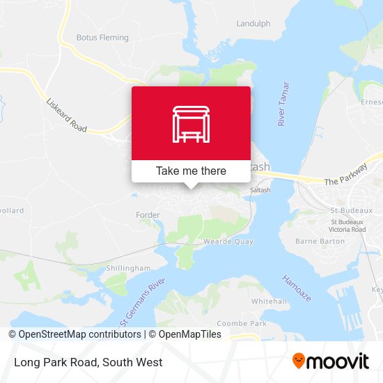 Long Park Road map