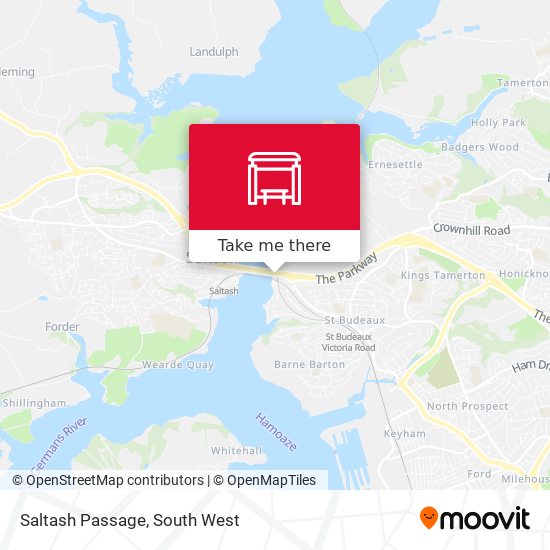 Saltash Passage map