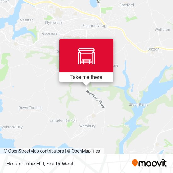 Hollacombe Hill map
