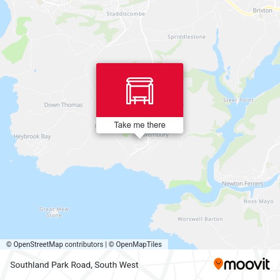 Southland Park Road map