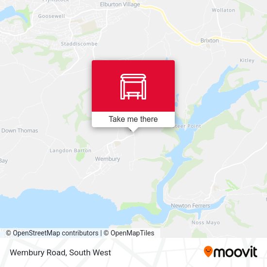 Wembury Road map