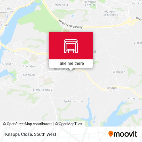 Knapps Close map