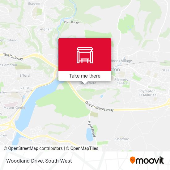 Woodland Drive map