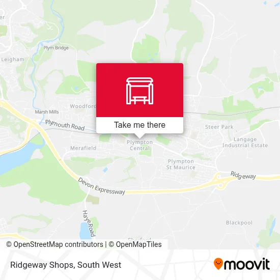 Ridgeway Shops map