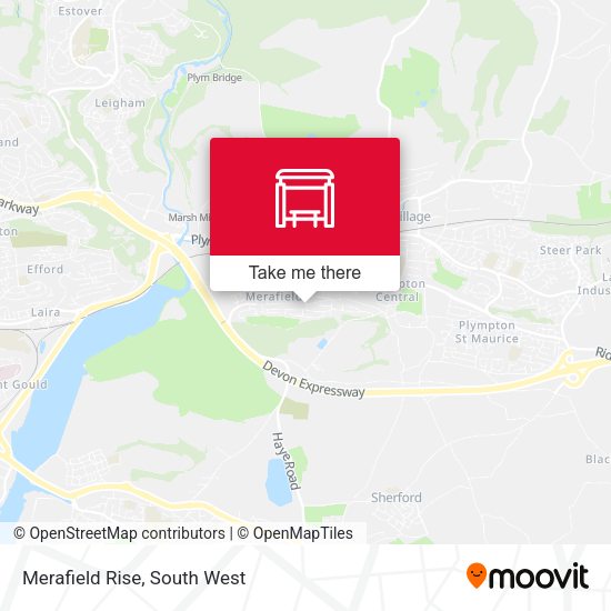 Merafield Rise map