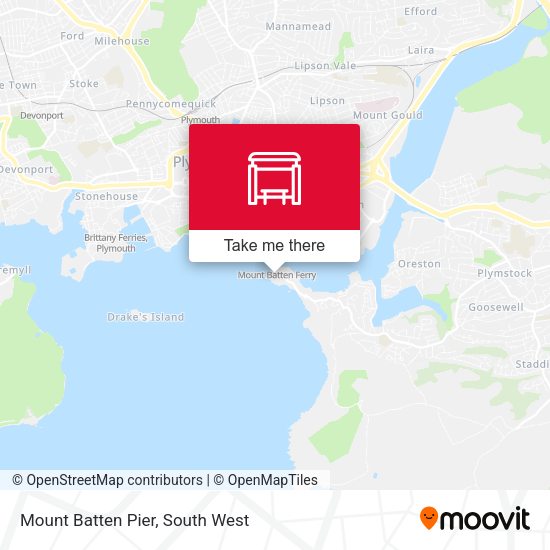 Mount Batten Pier map