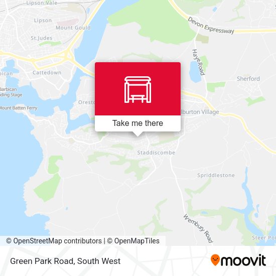Green Park Road map