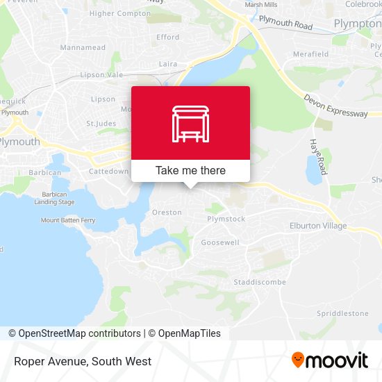 Roper Avenue map