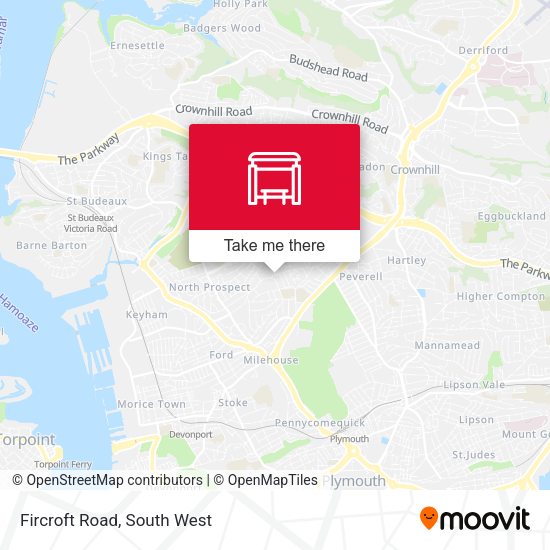 Fircroft Road map