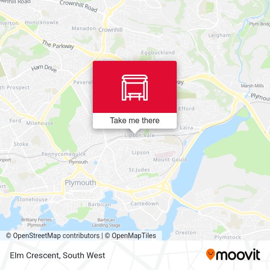 Elm Crescent map