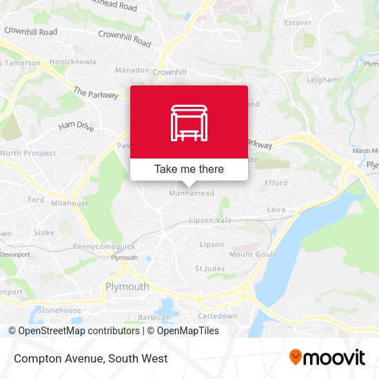 Compton Avenue map