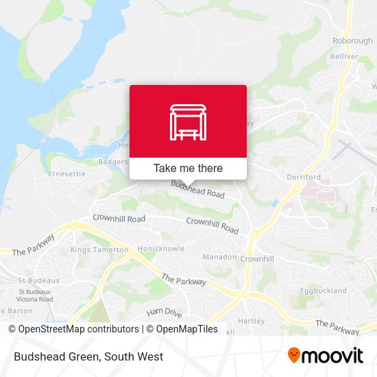 Budshead Green map