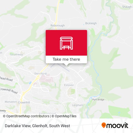 Darklake View, Glenholt map