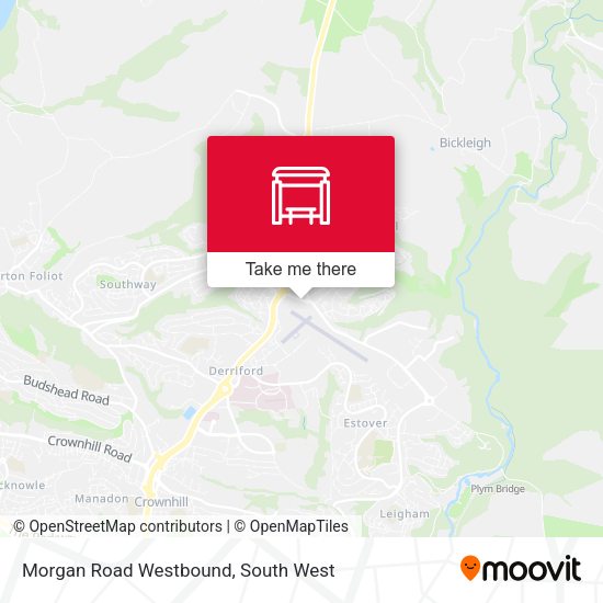 Morgan Road Westbound map