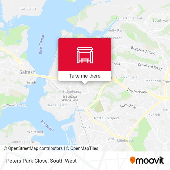 Peters Park Close map