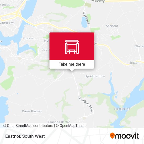 Eastnor map