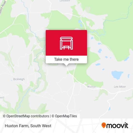 Huxton Farm map