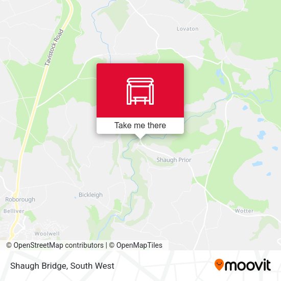 Shaugh Bridge map