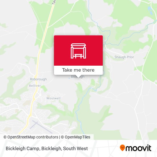 Bickleigh Camp, Bickleigh map