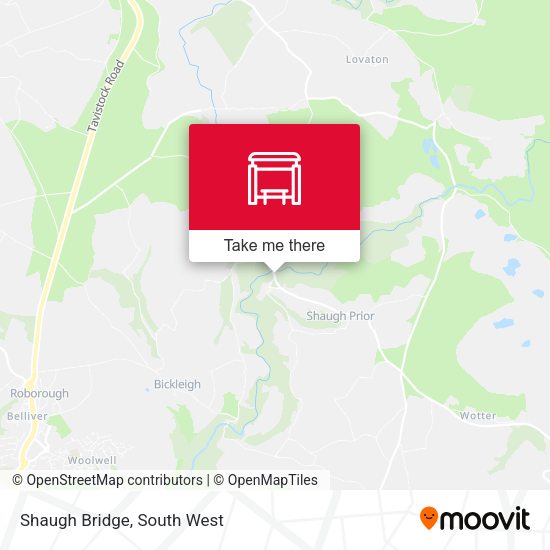 Shaugh Bridge map