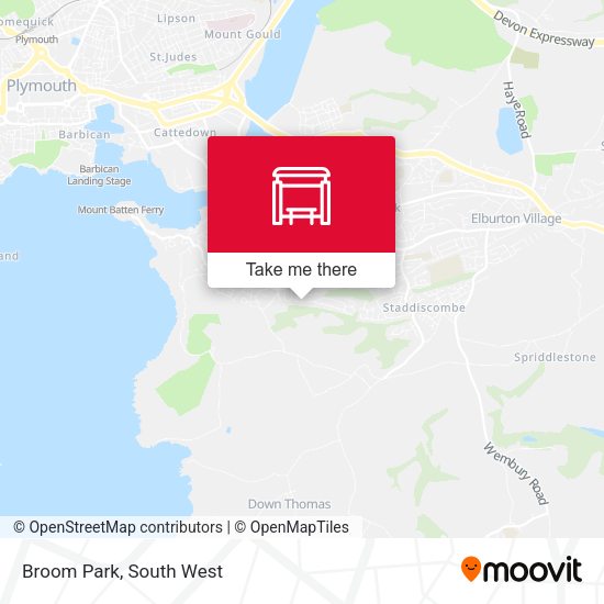 Broom Park map