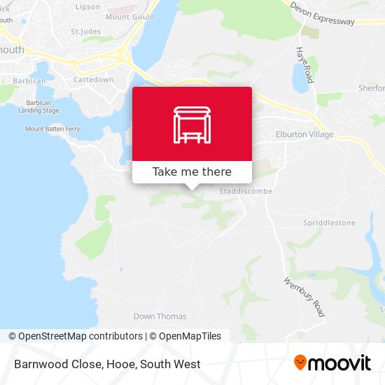 Barnwood Close, Hooe map