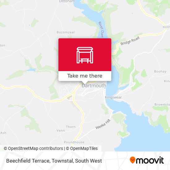 Beechfield Terrace, Townstal map