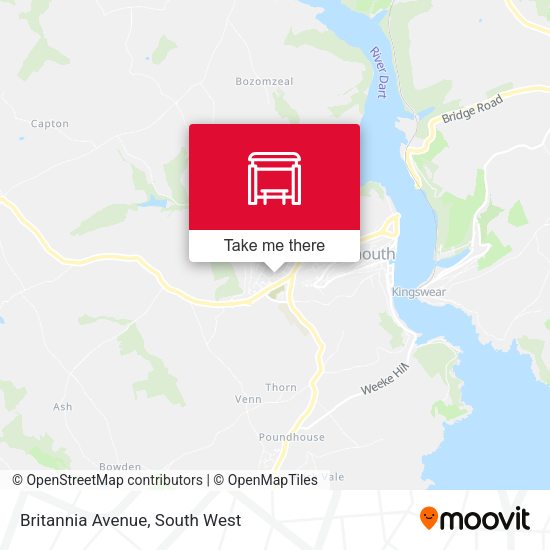 Britannia Avenue map